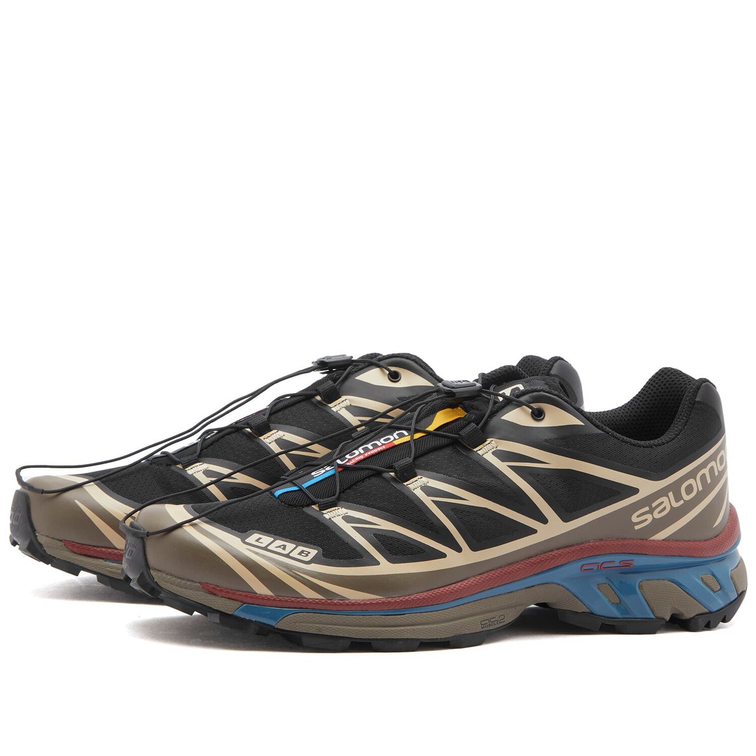 

Кроссовки Salomon Xt-6, цвет Black, Falcon & Cow Hide