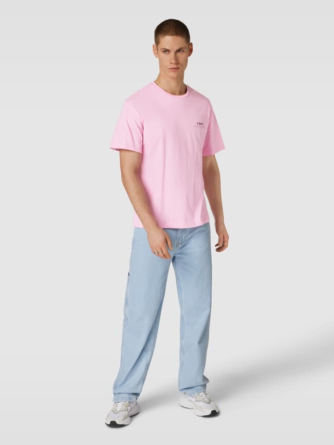 

Футболка с мотивным принтом на спине, модель KEITHHARING Jack & Jones, розовый