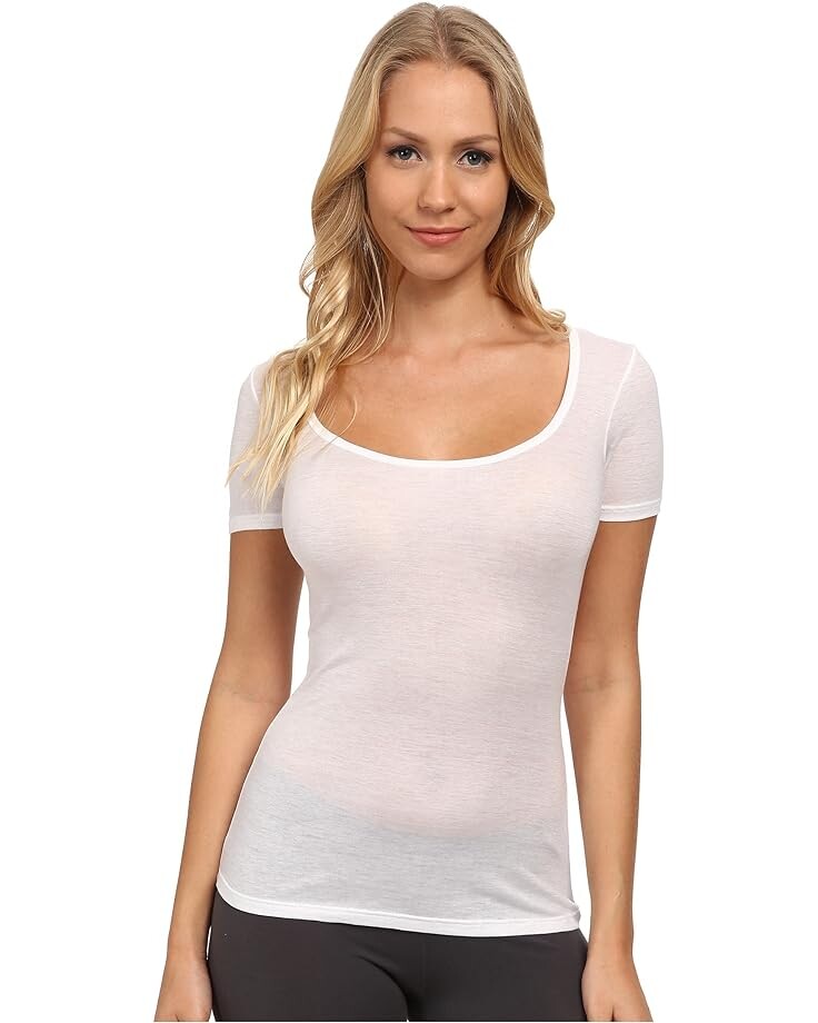 

Топ Hanro Ultralight Short Sleeve, белый