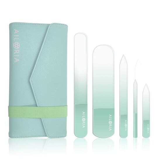 

Набор пилочек для ногтей Contour Luxe в футляре из искусственной кожи Ailoria