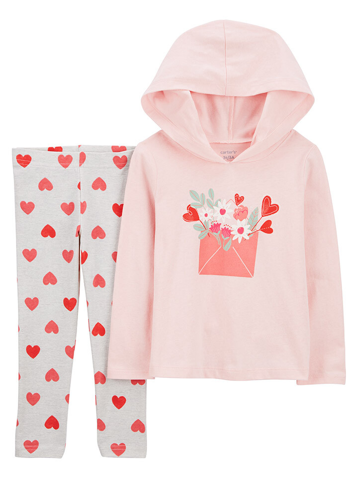 

Леггинсы carter's 2tlg. Outfit, цвет Grau/Rosa