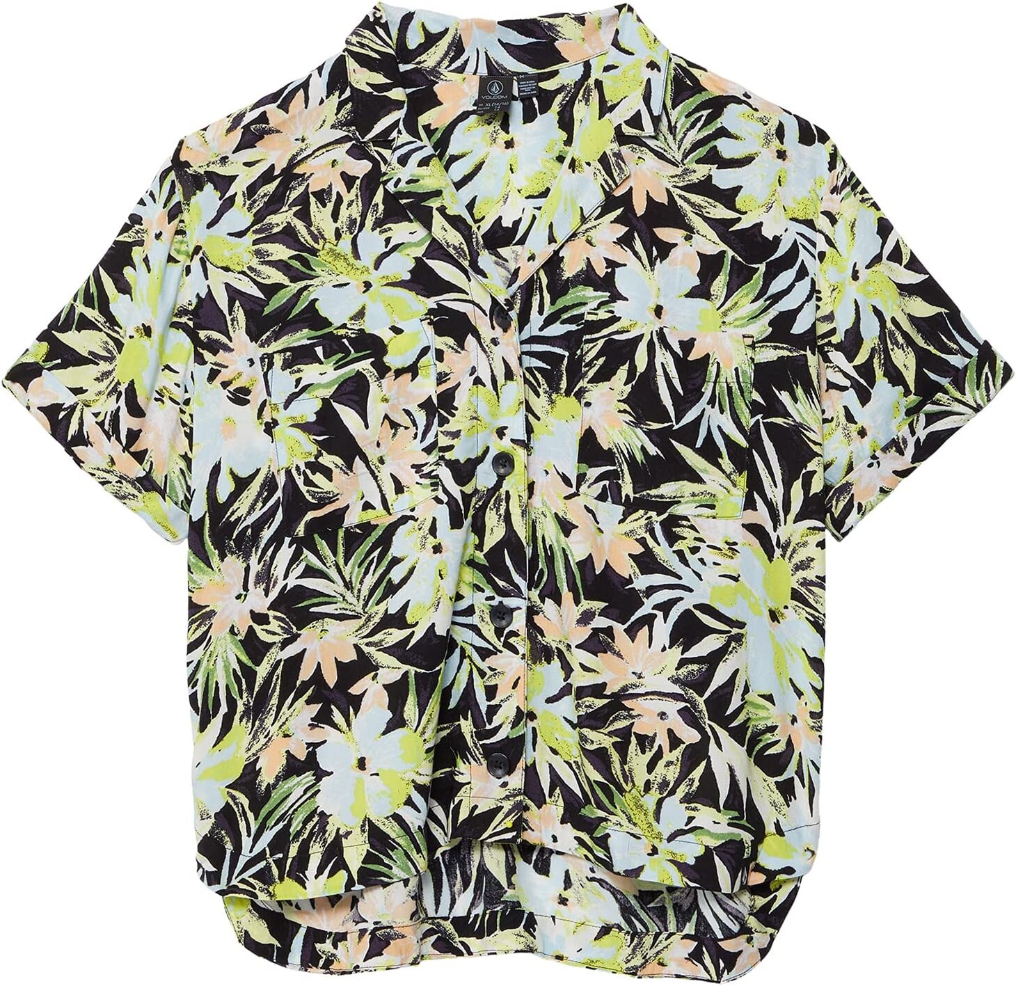 

Рубашка Volcom Cant Be Tamed Short Sleeve, цвет Lime