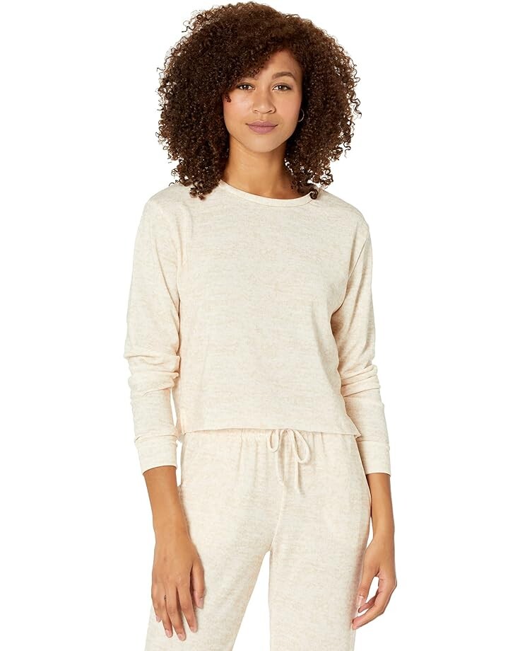 Брюки YMI Two-Piece Pullover & Pants Fleece Set, кэмел