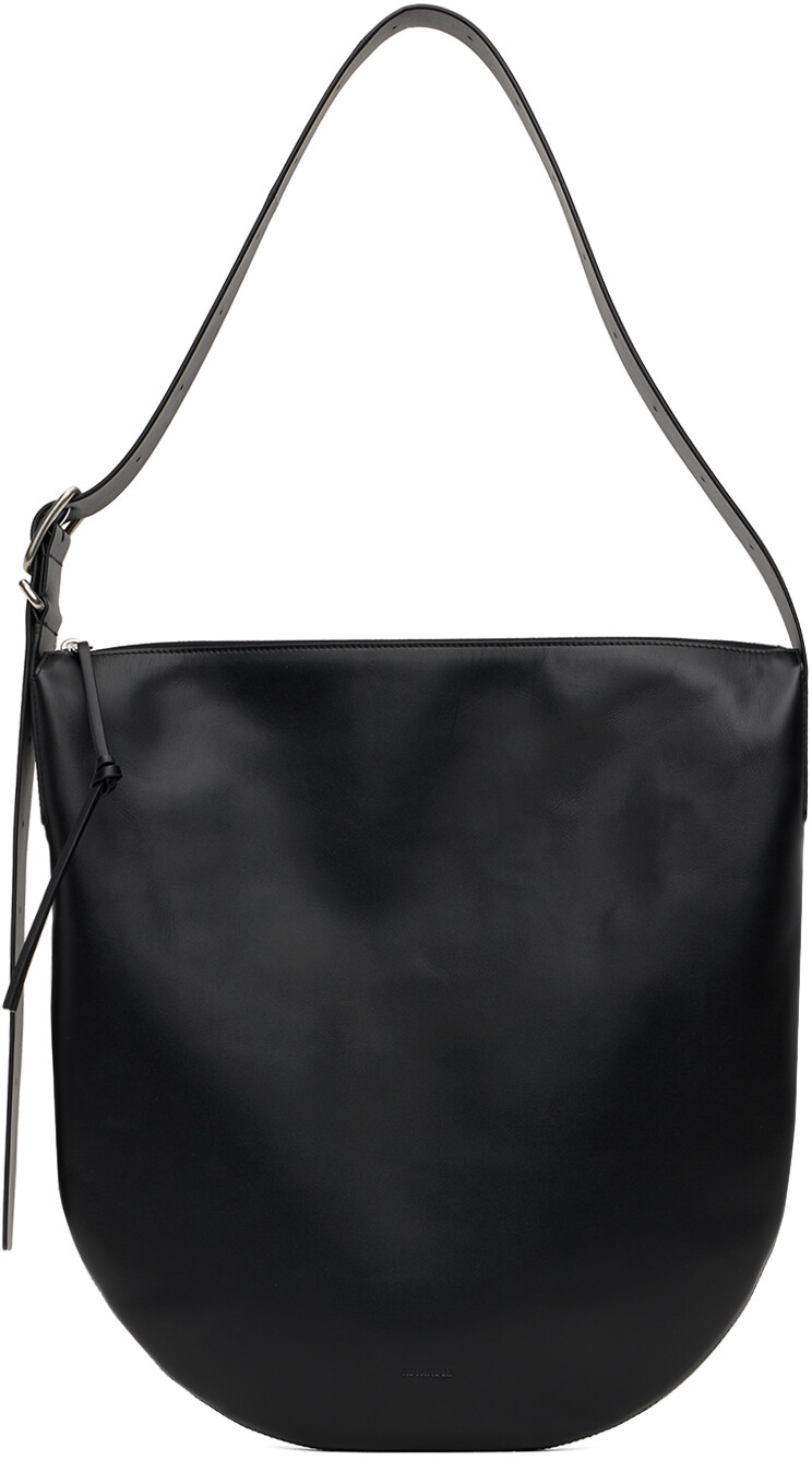 

Черная сумка через плечо с тиснением Jil Sander