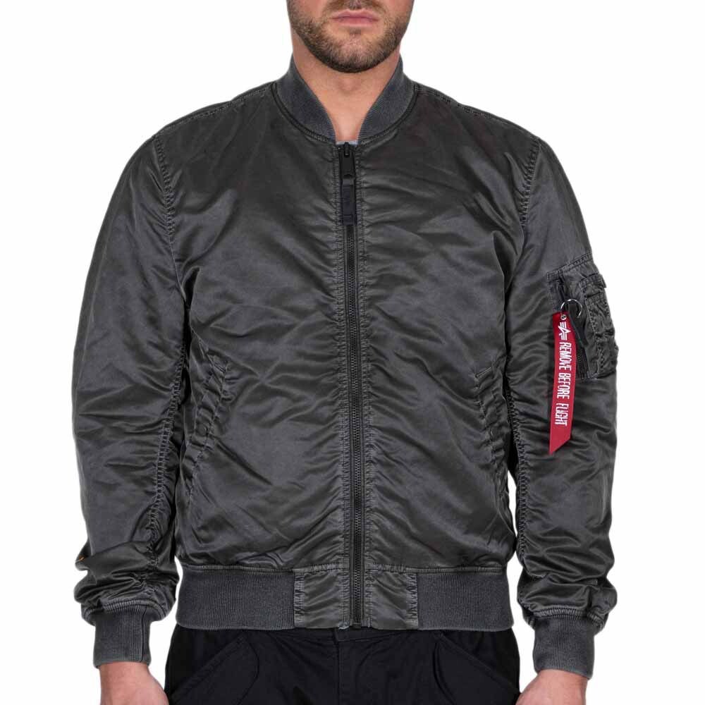 

Куртка Alpha Industries MA-1 VF LW Battlewash, серый
