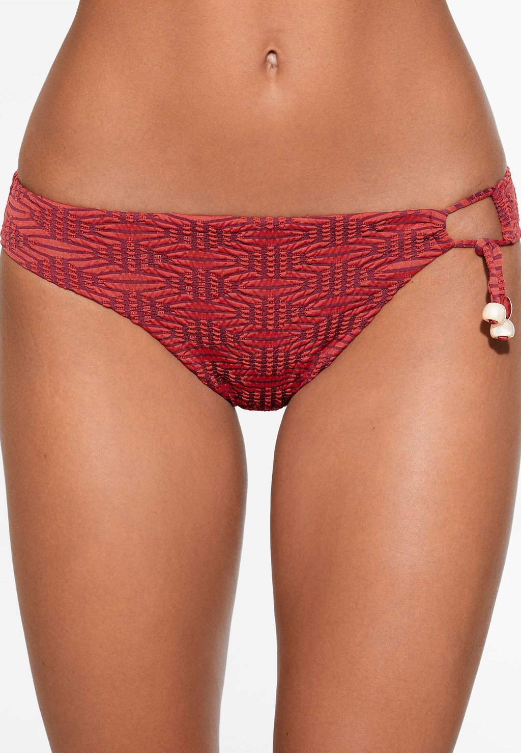 Купальник Diamond Jacquard Classic Bikini Briefs OYSHO, красный джемпер oysho christmas jacquard knit красный