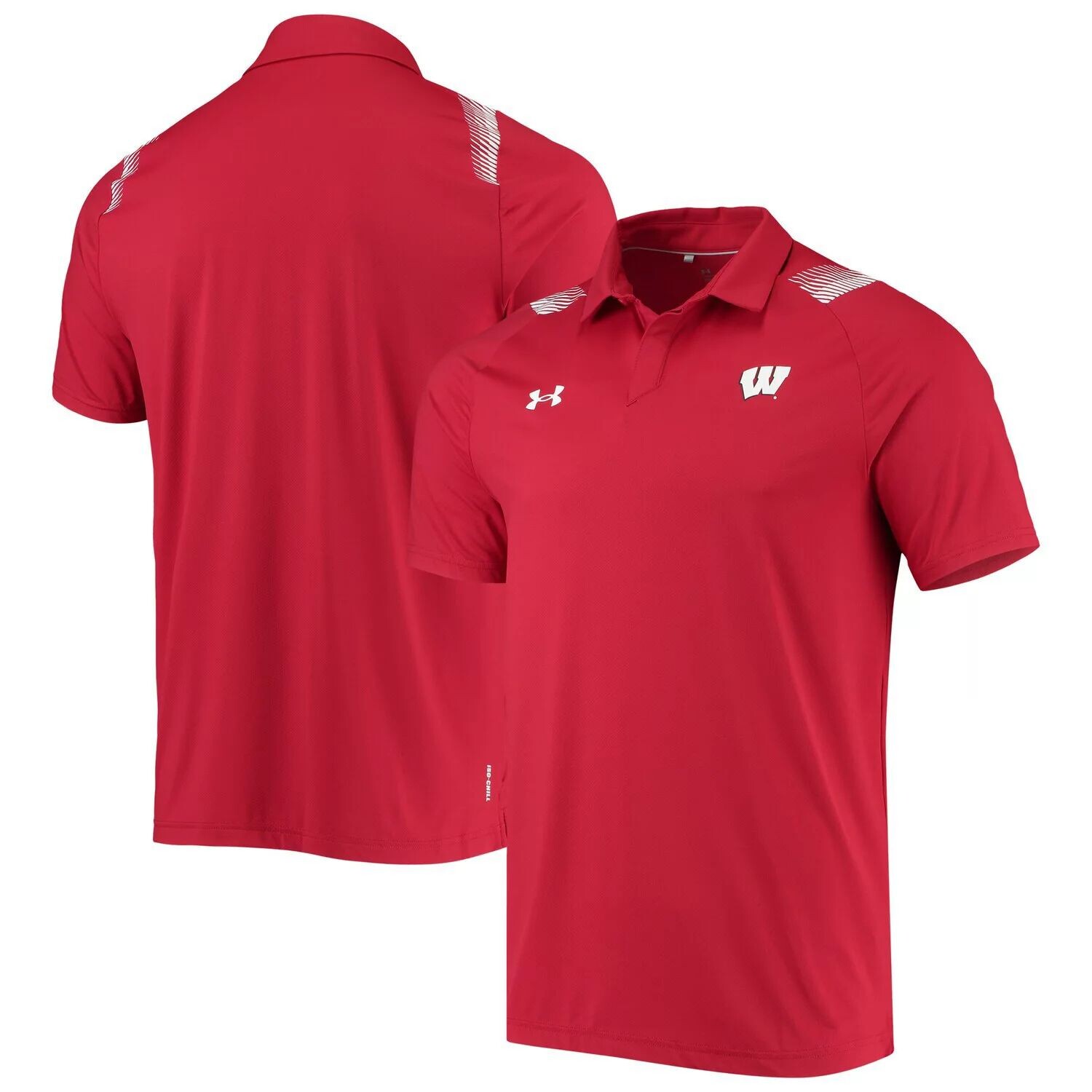 

Мужское поло Red Wisconsin Badgers 2021 Sideline Performance Under Armour
