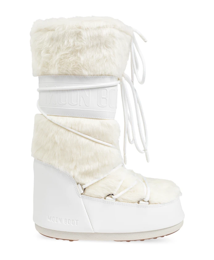 

Снежные сапоги из искусственного меха Moon Boot, белый