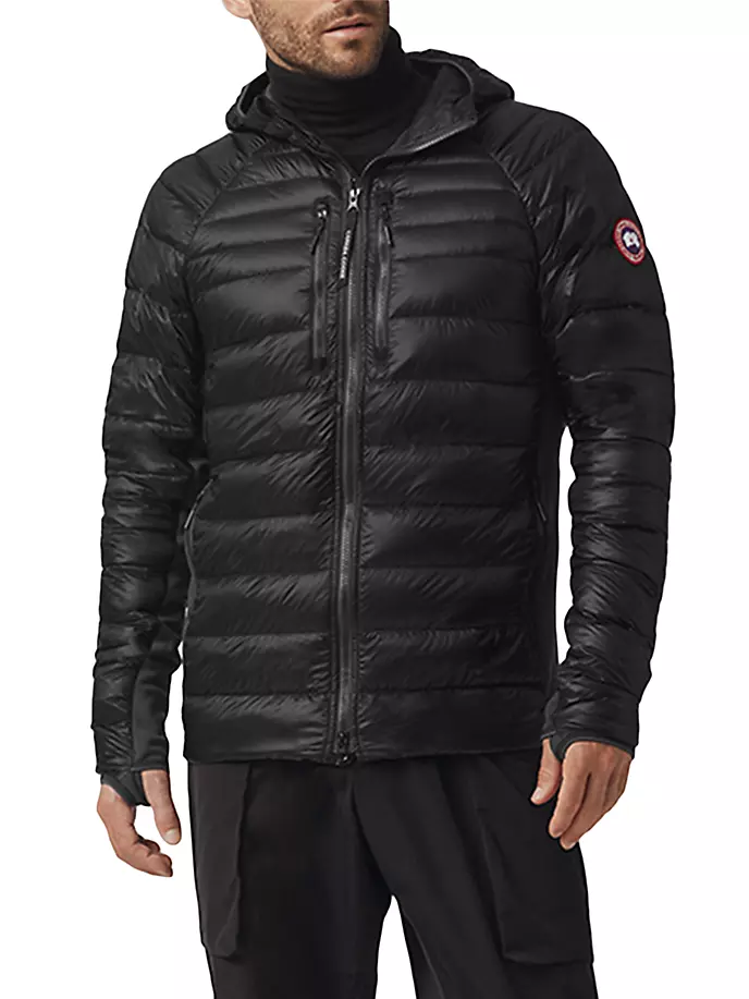 

Пуховик с капюшоном HyBridge Lite Tech Canada Goose, черный
