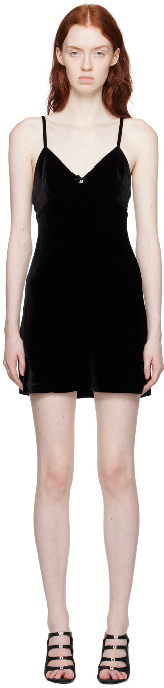 

alexanderwang.t Черное мини-платье с кристаллами и подвесками, Черный, alexanderwang.t Черное мини-платье с кристаллами и подвесками