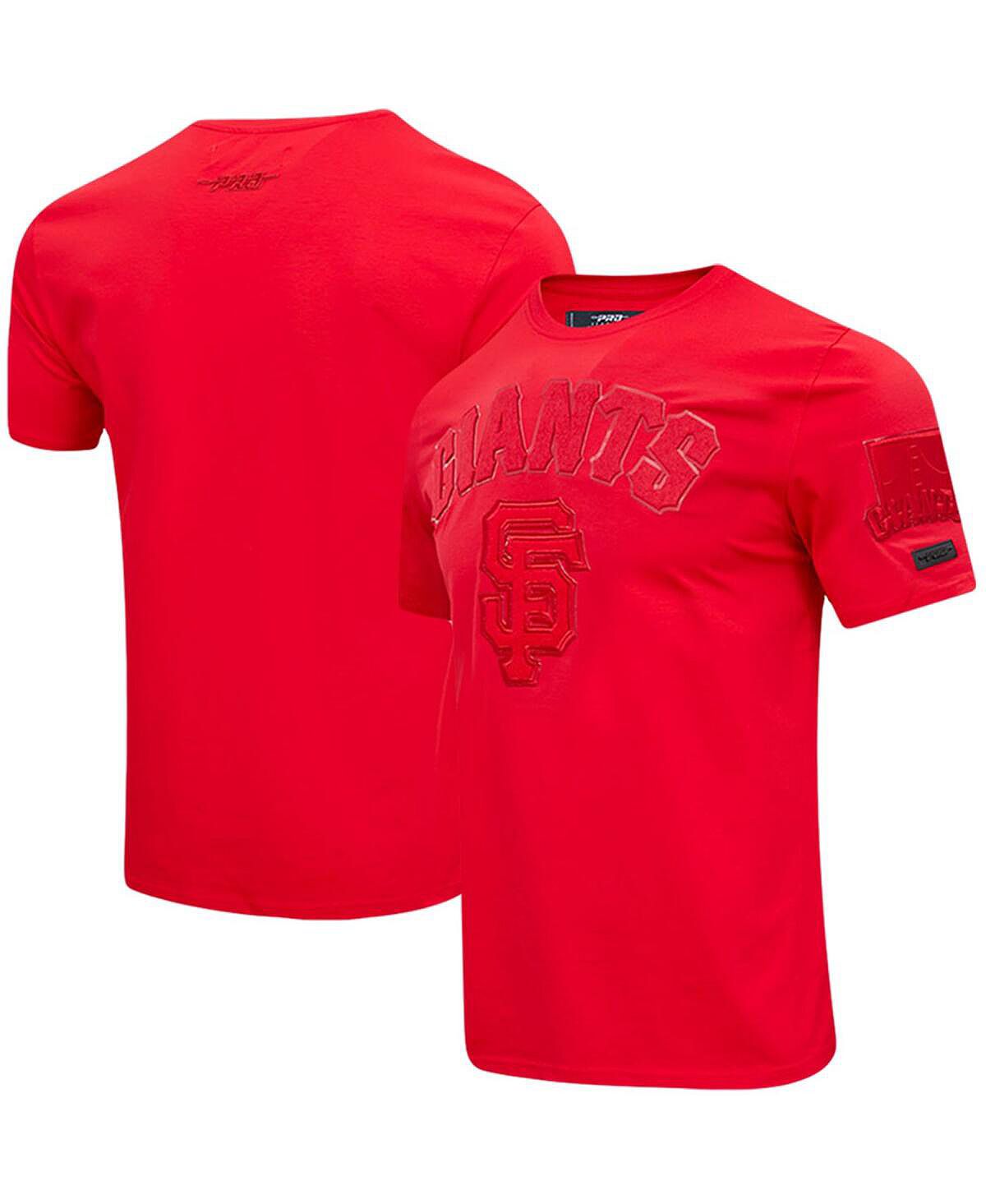 Мужская классическая тройная красная футболка San Francisco Giants Pro Standard мужские камуфляжные шорты san francisco giants team pro standard