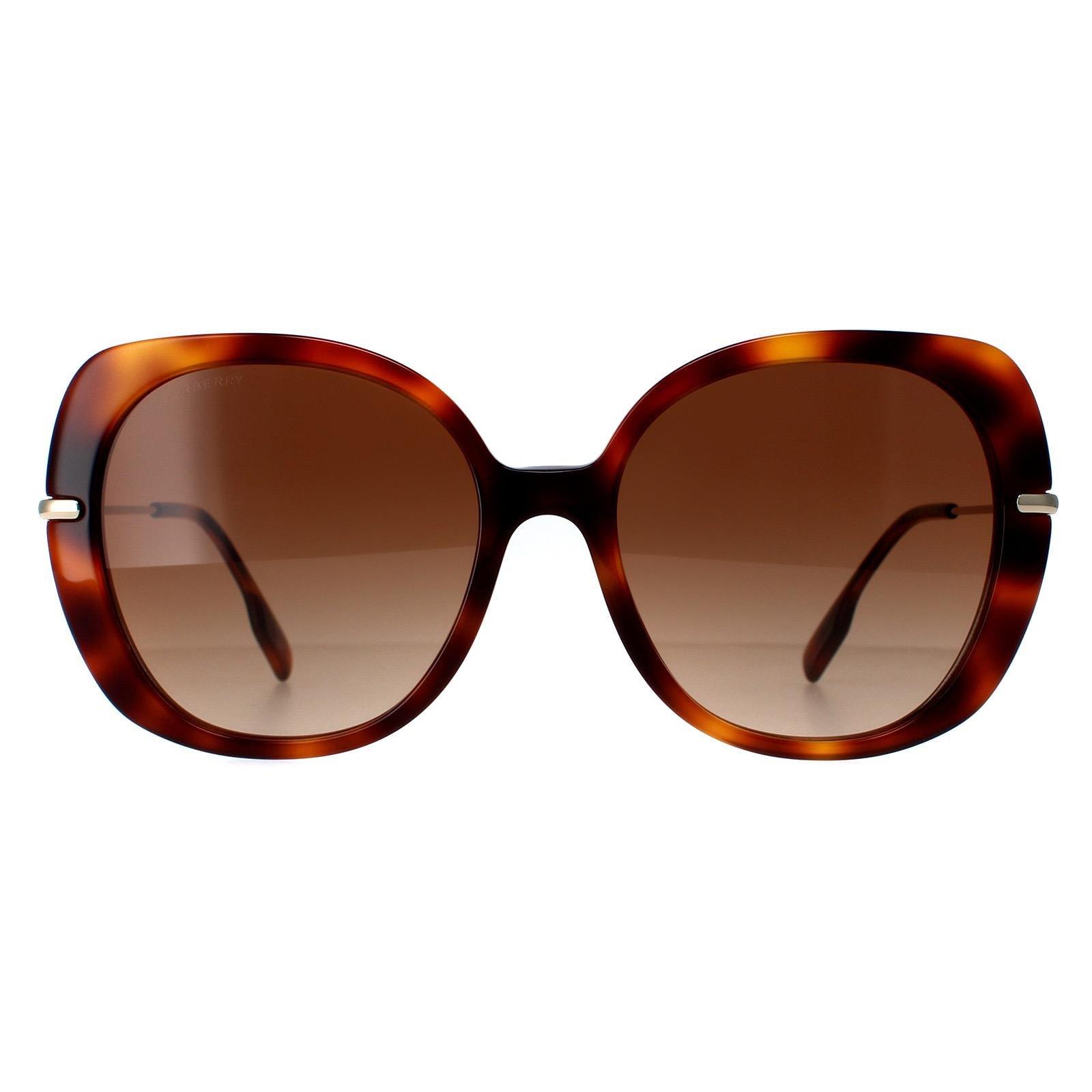 Круглый Светлый Гавана Коричневый Градиент BE4374 Burberry, коричневый женские солнцезащитные очки romeo r4032 brown