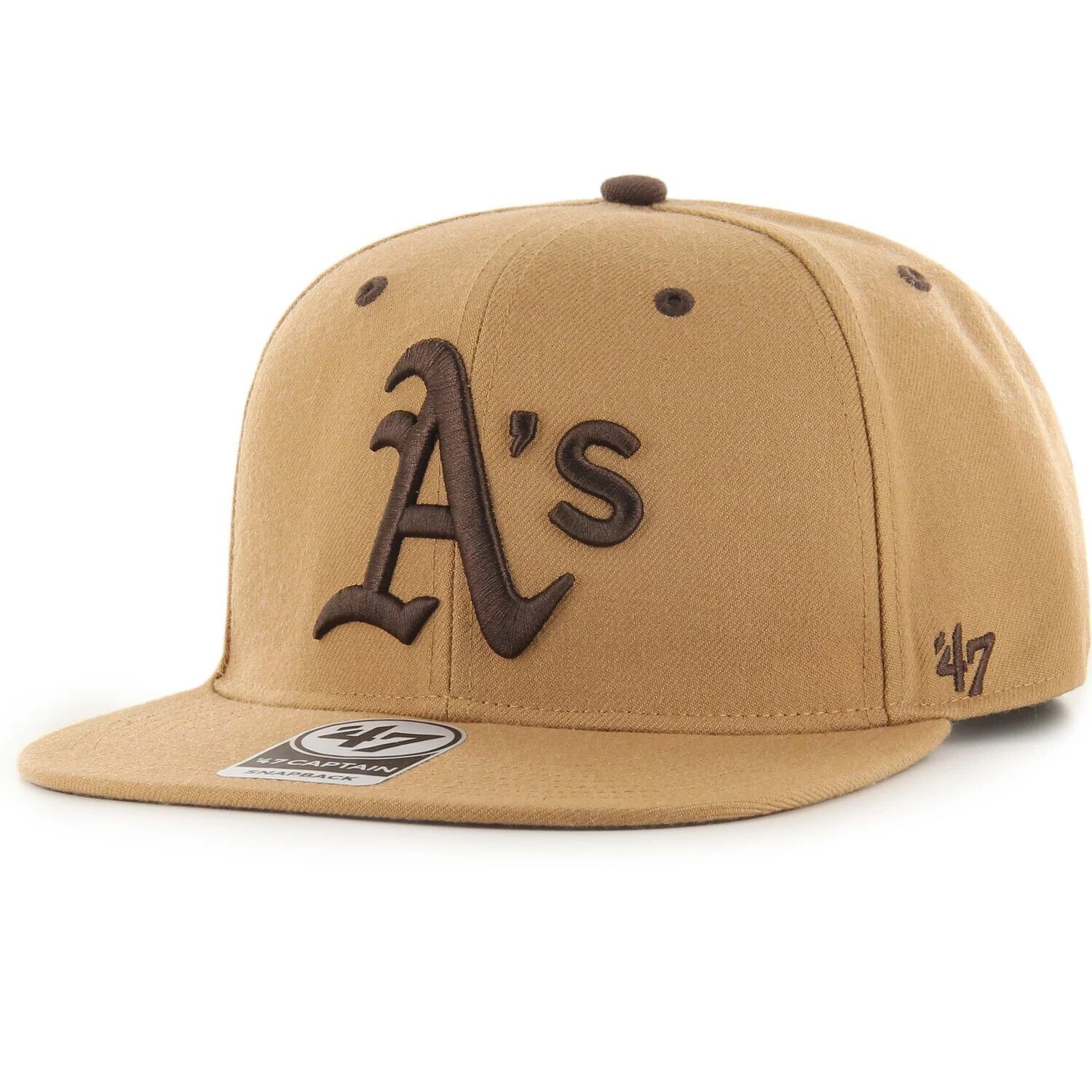

Мужская кепка Snapback Captain '47 Toffee Oakland Athletics