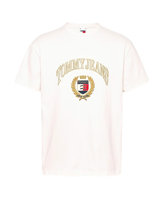 

Футболка с коротким рукавом, классический круглый вырез. Tommy Hilfiger, белый