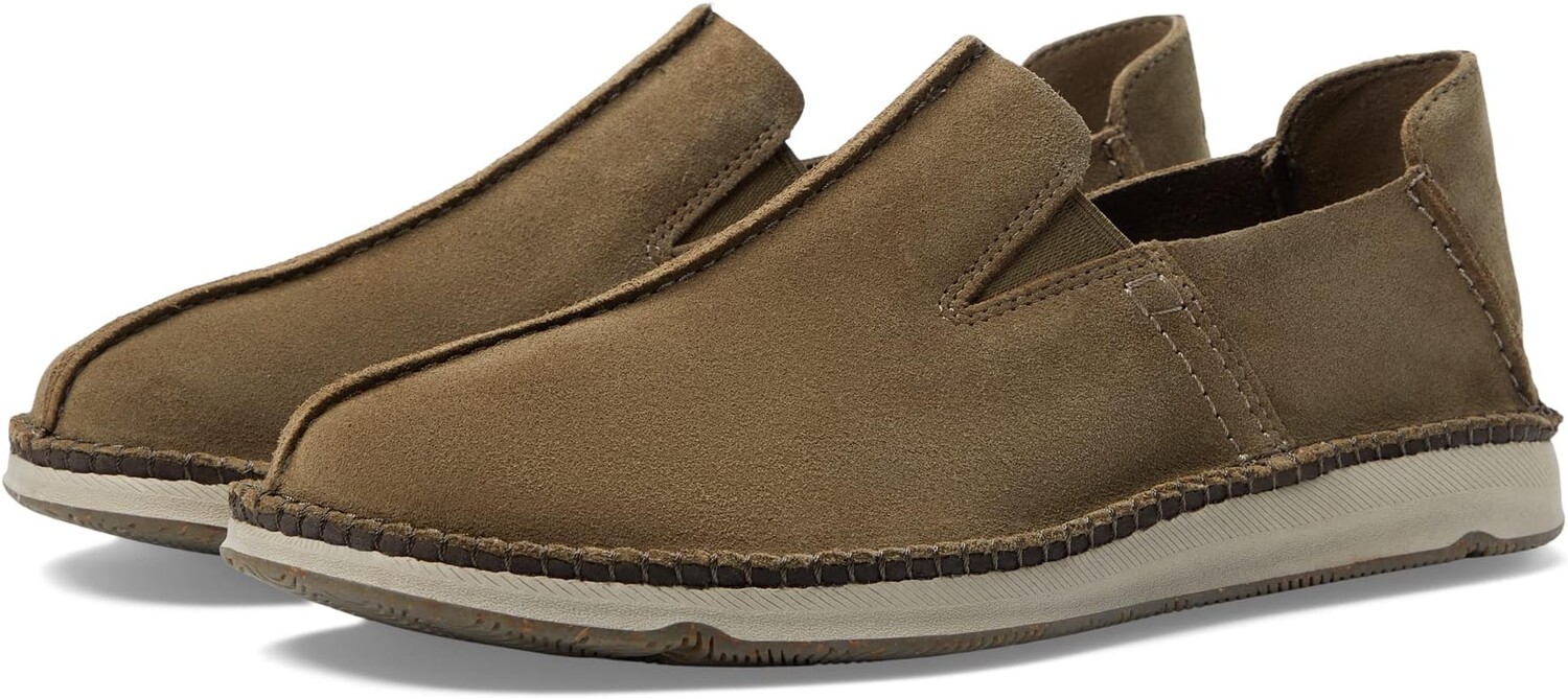 

Лоферы Gorsky Step Clarks, оливковая замша