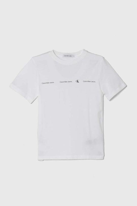

Calvin Klein Jeans Детская хлопковая футболка, белый