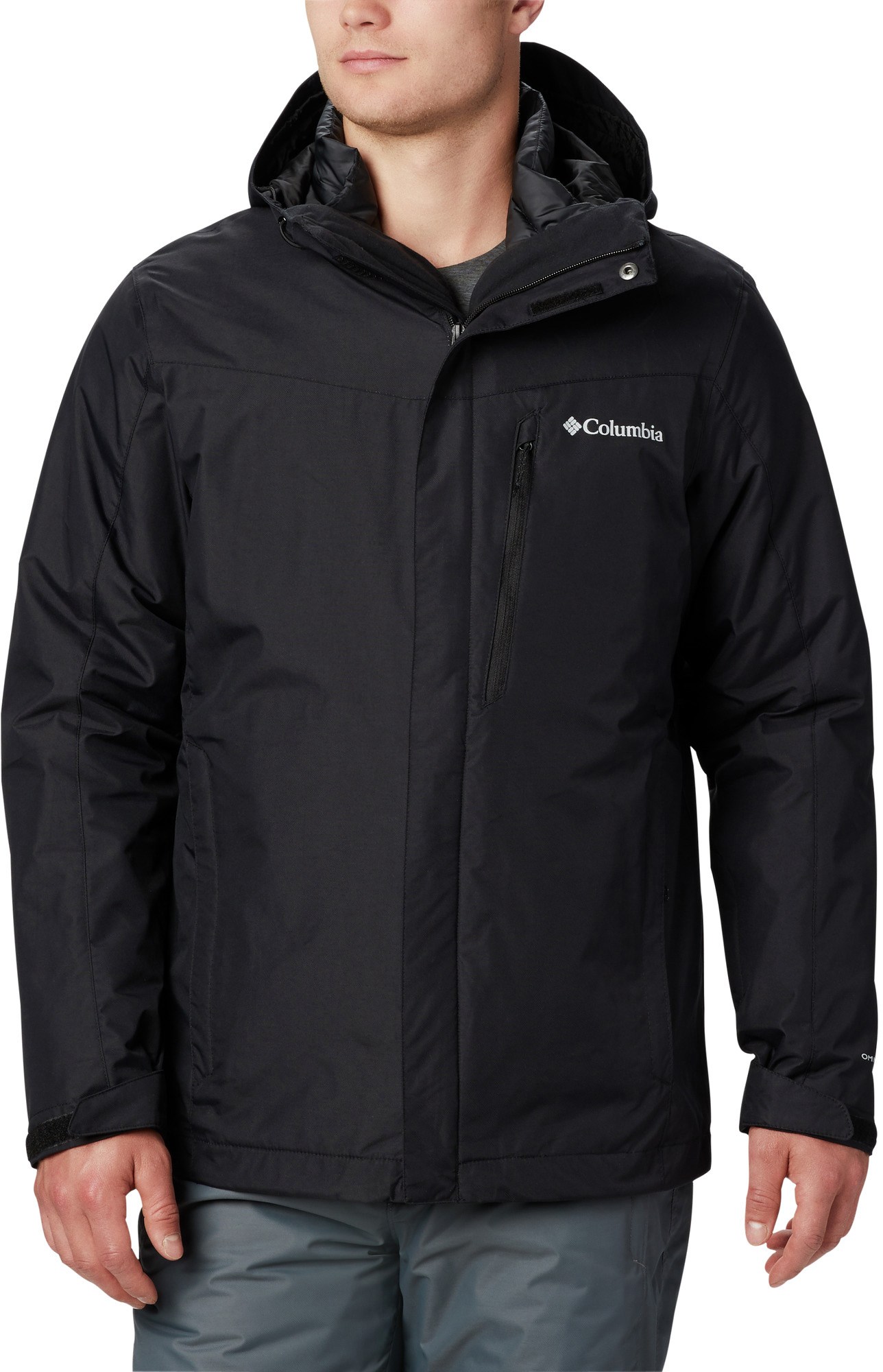 Куртка Whirlibird IV Interchange 3-в-1 — мужские большие и высокие размеры Columbia, черный