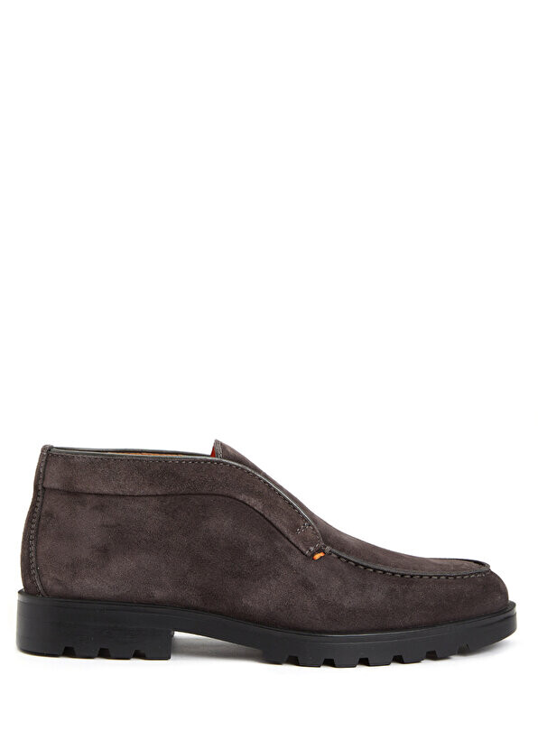 

Антрацитовые мужские кожаные ботинки Santoni Sport, Черный