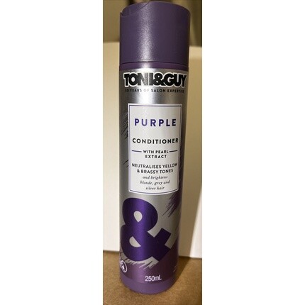 

Toni & Guy Фиолетовый кондиционер с экстрактом жемчуга для желтых и медных тонов 250 мл