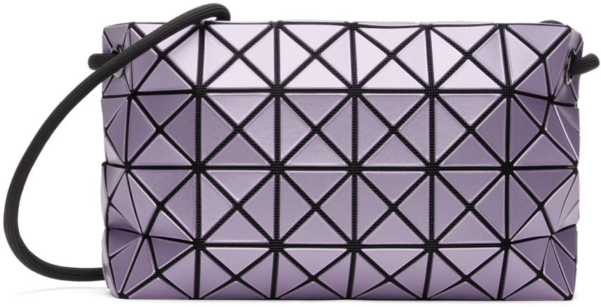 Пурпурная сумка через плечо с металлизированной петлей Bao Issey Miyake