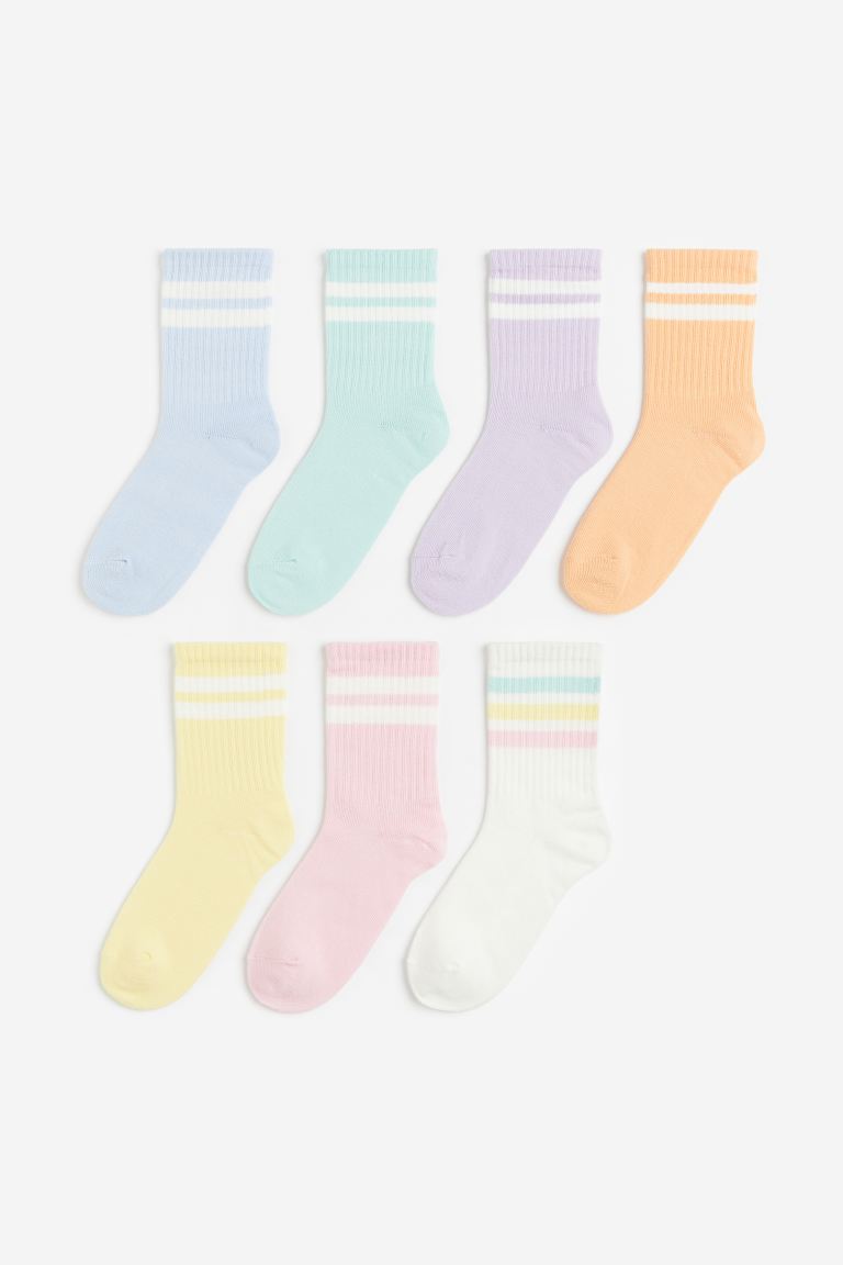 7 упаковок носков H&M, синий носки зувэй 5 пар размер 7 9 фиолетовый белый