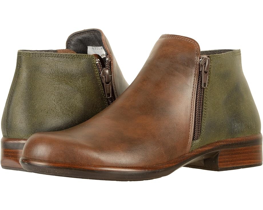 

Ботинки Naot Helm, цвет Pecan Brown Leather/Oily Olive Suede