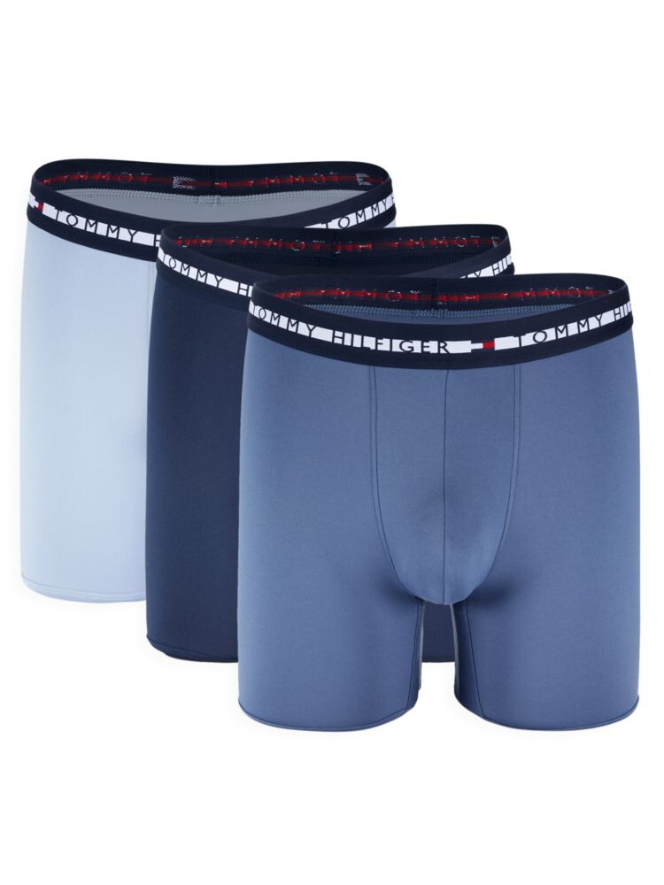 

Комплект из 3 трусов-боксеров с логотипом Tommy Hilfiger, индиго