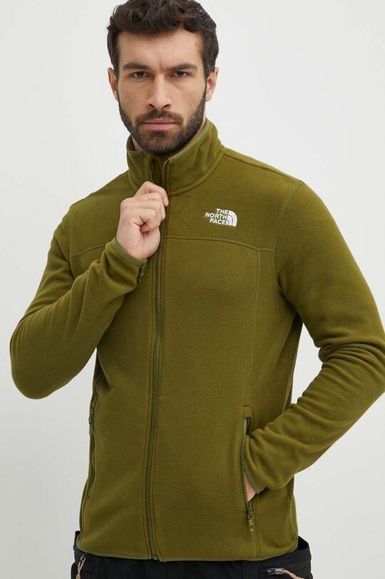 

Спортивная толстовка с молнией во всю длину Glacier The North Face, зеленый