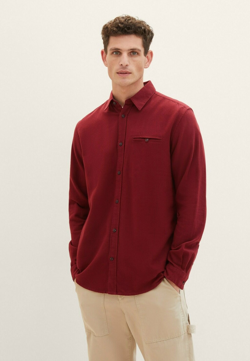 

Рубашка TOM TAILOR, цвет tawny port red tonal structure