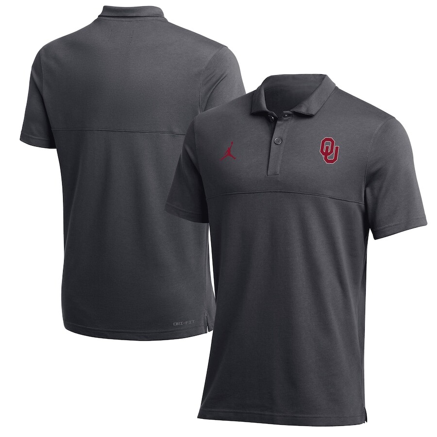 

Поло с коротким рукавом Jordan Brand Oklahoma Sooners, антрацит