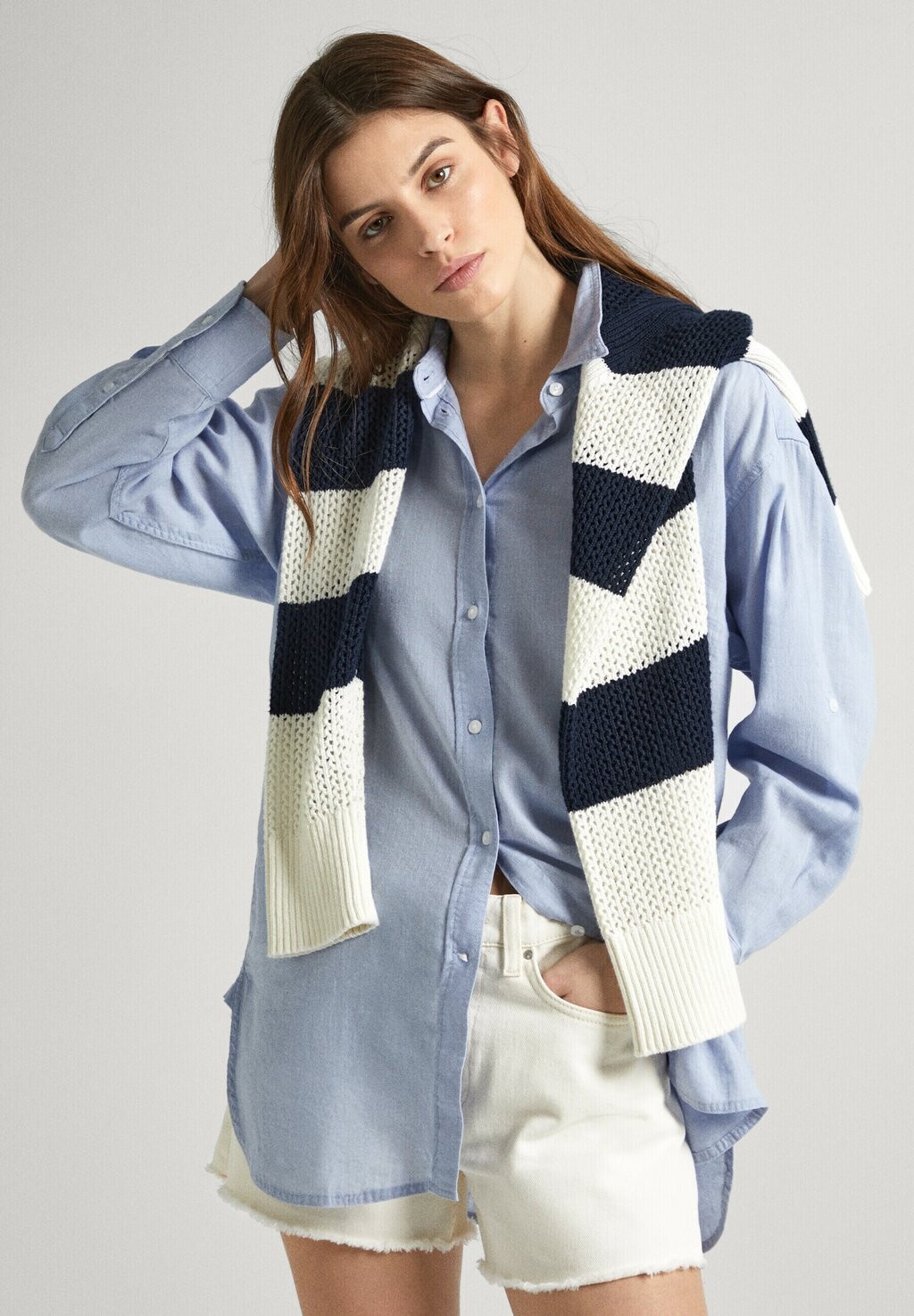 

Блузка-рубашка PHILLY Pepe Jeans, цвет blue