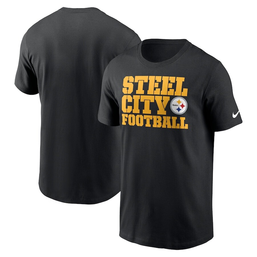 

Футболка с коротким рукавом Nike Pittsburgh Steelers, черный