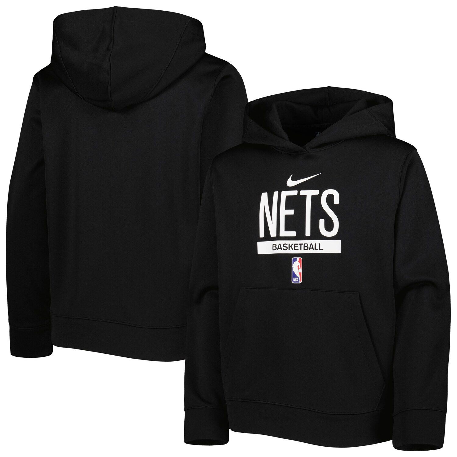 

Черный молодежный пуловер с капюшоном Nike Brooklyn Nets Spotlight Practice Performance Nike
