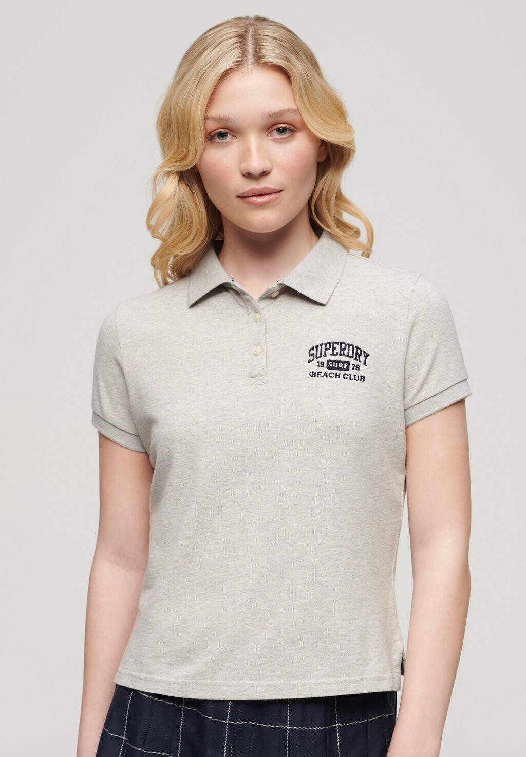 

Рубашка-поло Superdry, светло-серый