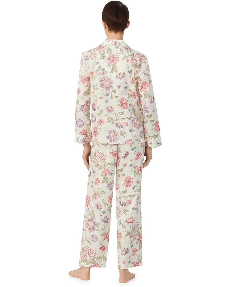 

Пижамный комплект LAUREN Ralph Lauren Woven Long Sleeve Notch Collar PJ Set, цвет Multi Floral
