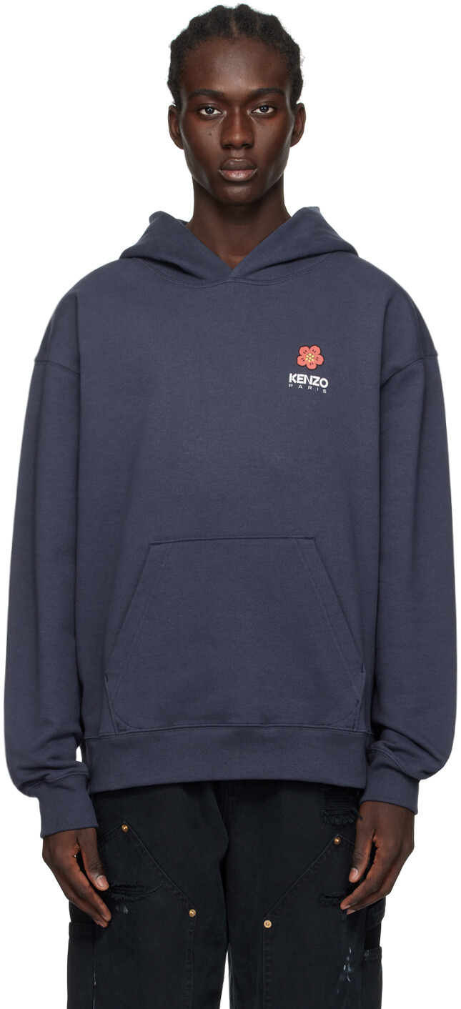 

Темно-синий худи Paris Boke Flower Kenzo
