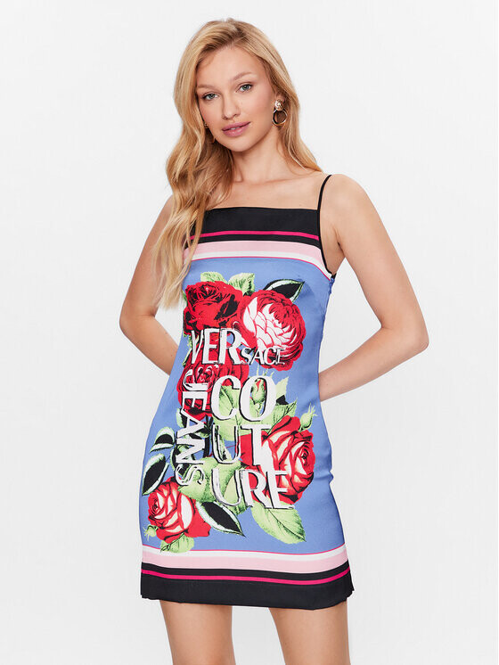 

Летнее платье стандартного кроя Versace Jeans Couture, синий