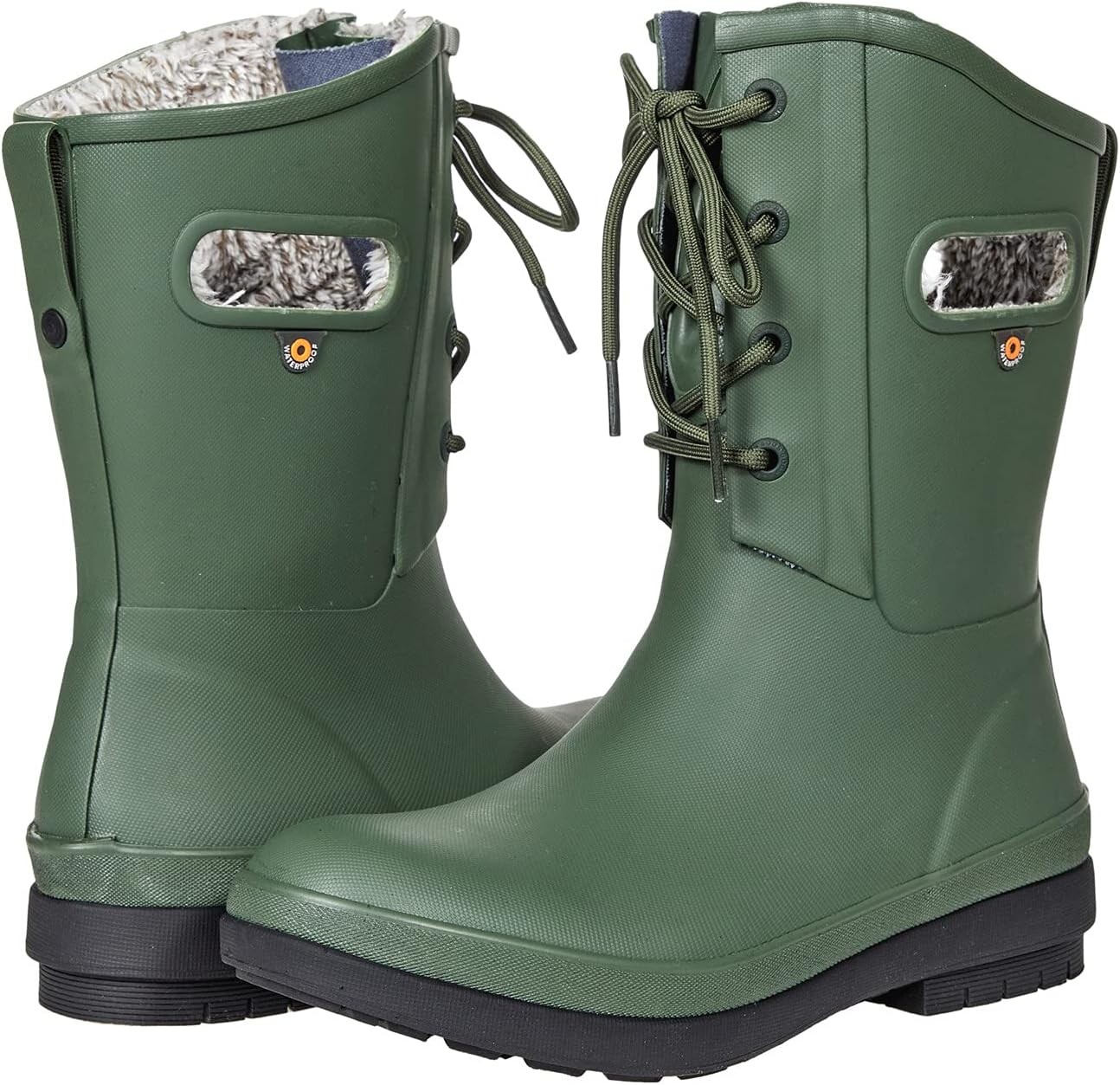 

Зимние ботинки Amanda Plush II Lace Bogs, цвет Green Ash