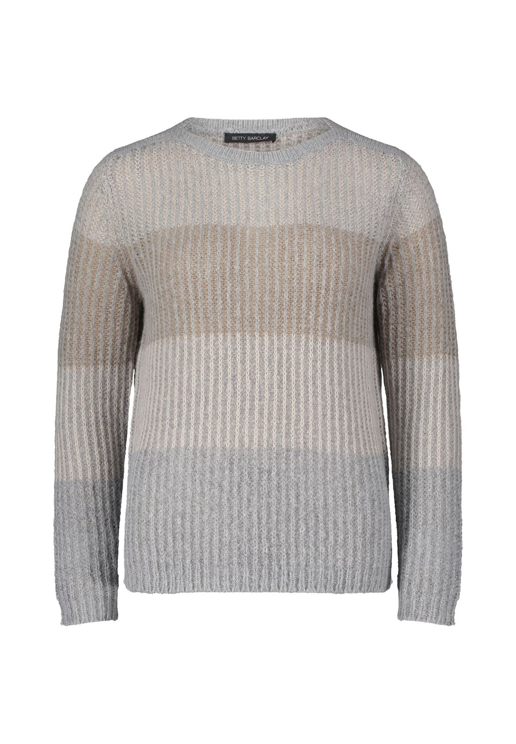 

Вязаный свитер с вырезом лодочкой BETTY BARCLAY, цвет Patch Beige Grey