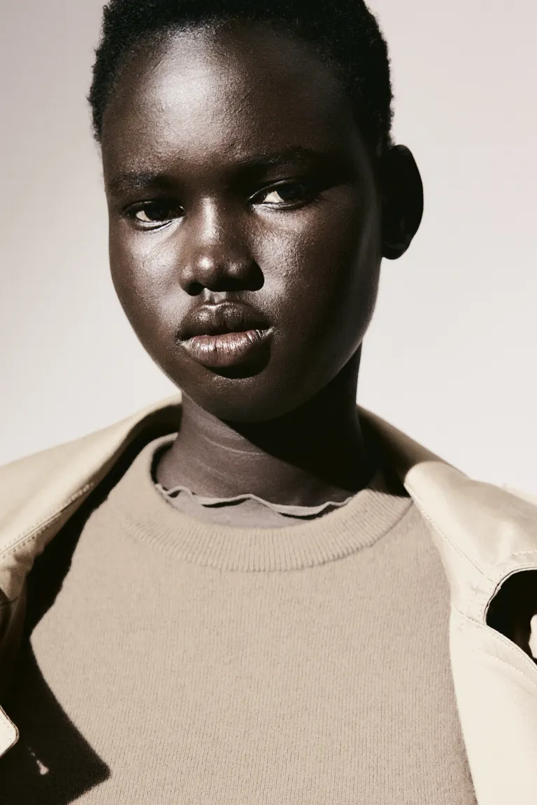 

Кашемировый свитер оверсайз H&M, бежевый