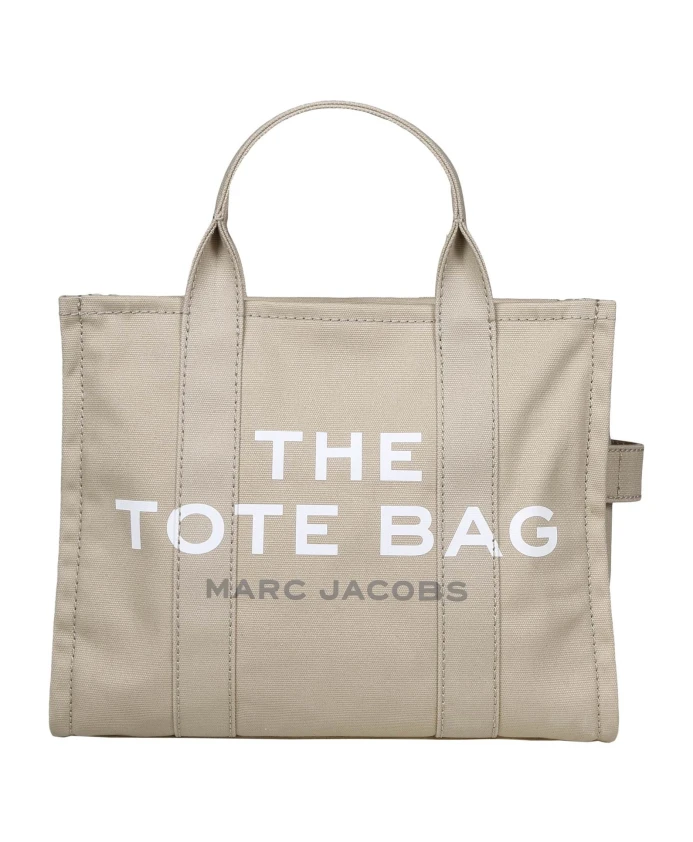 

Сумка Тоут из холщовой ткани бежевого цвета с логотипами Marc Jacobs, бежевый