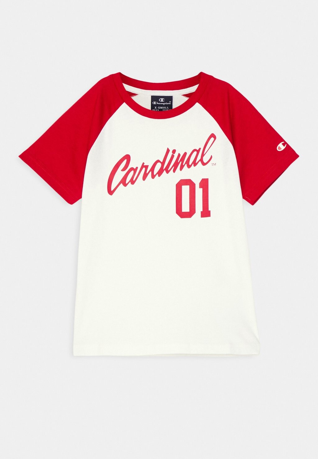 

Футболка с принтом COLLEGE CREWNECK Champion, цвет white/red