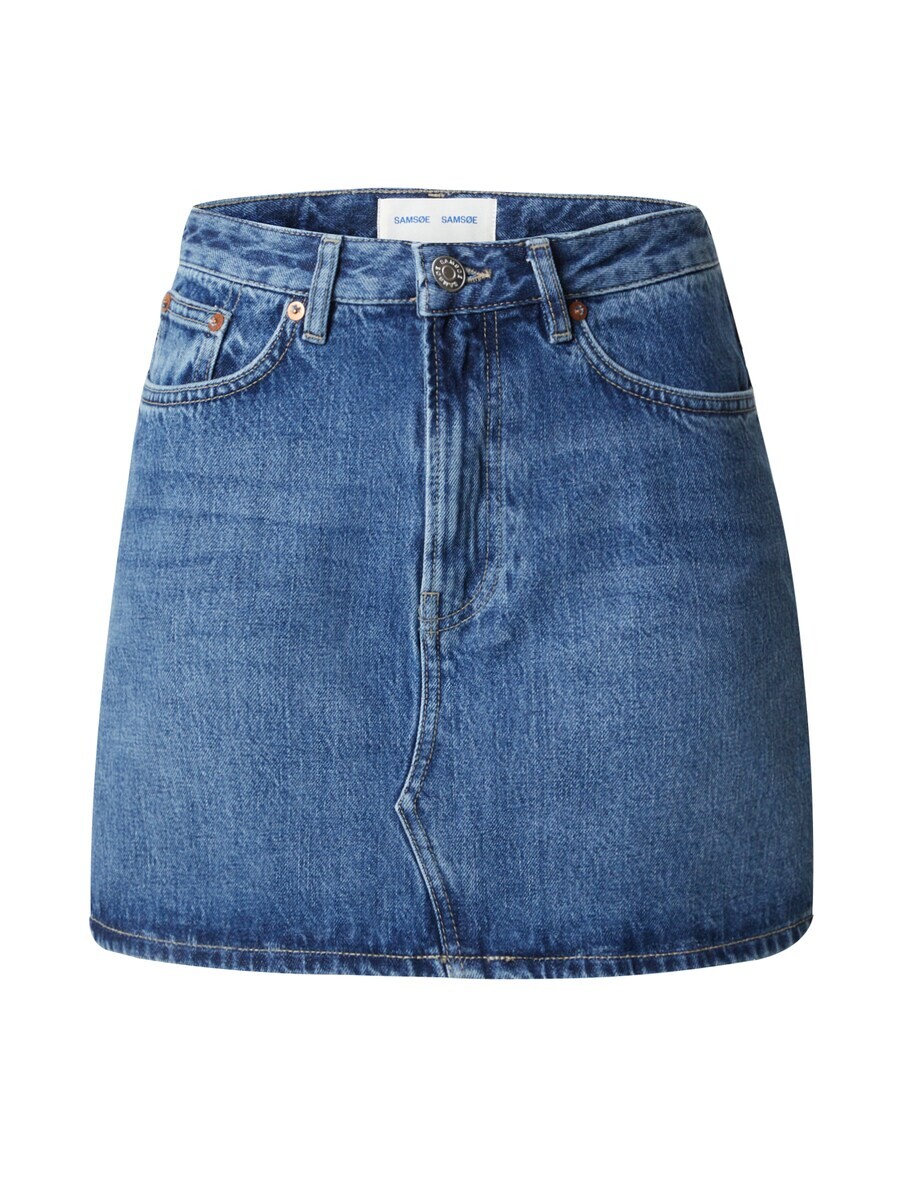 

Юбка Samsøe Samsøe Skirt Sashelly, синий деним