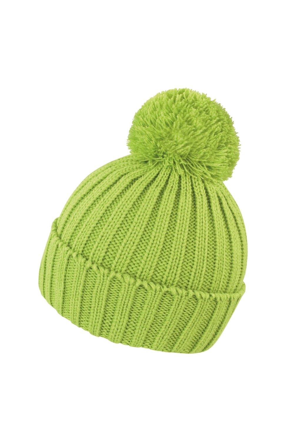 Вязаная шапка-бини Winter Essentials HDi Quest Result, зеленый рододендрон азалия пом пом