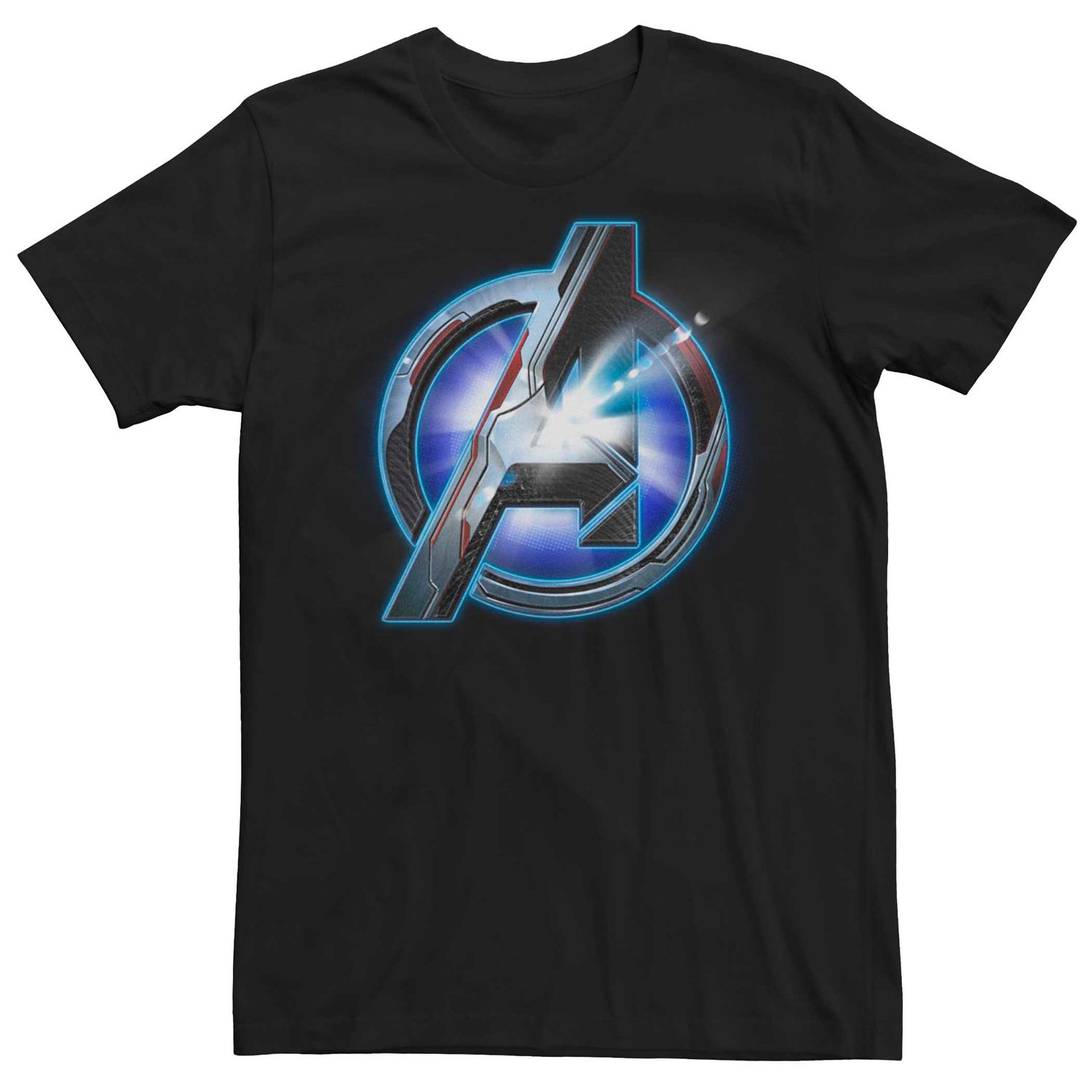 Мужская блестящая футболка с логотипом Marvel Avengers: Endgame Quantum Tech Licensed Character набор наклеек avengers endgame quantum realm suits