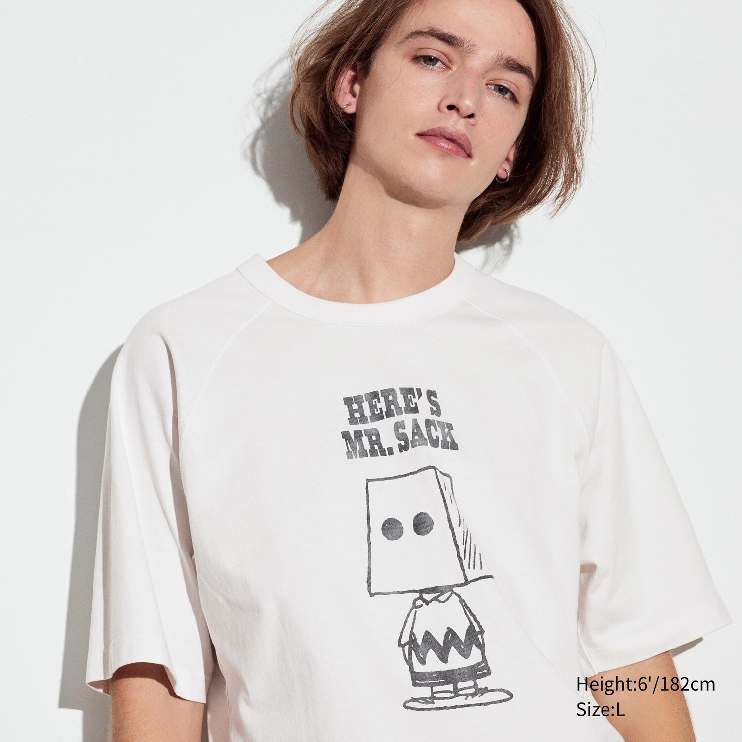 Футболка оверсайз Uniqlo Peanuts You Can Do Everything, молочный