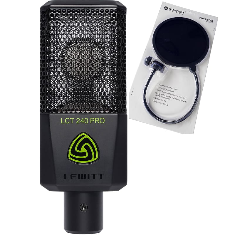 Студийный конденсаторный микрофон Lewitt LCT 240 PRO BK микрофон студийный конденсаторный lewitt lct940