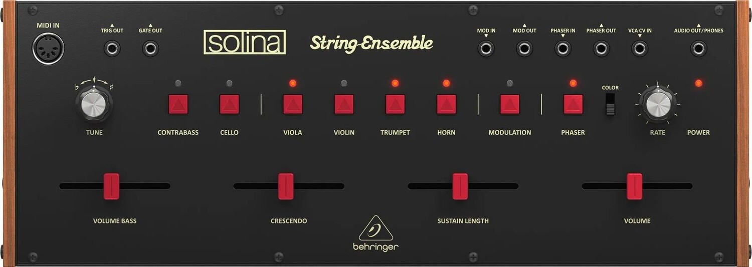 

Новый модуль аналогового синтезатора струнного ансамбля Behringer Solina