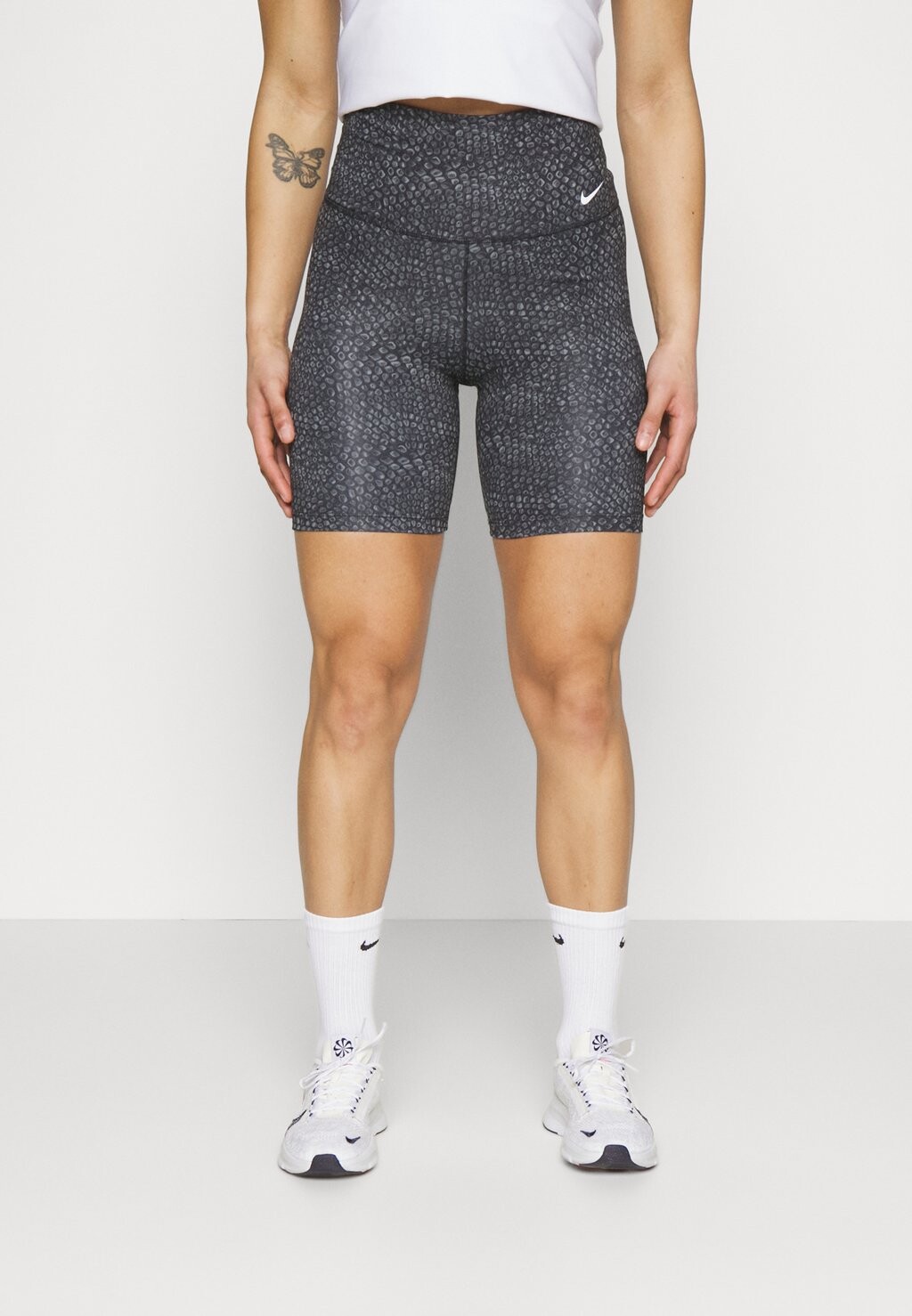 

Тайтсы Nike, черно-белый, Черный