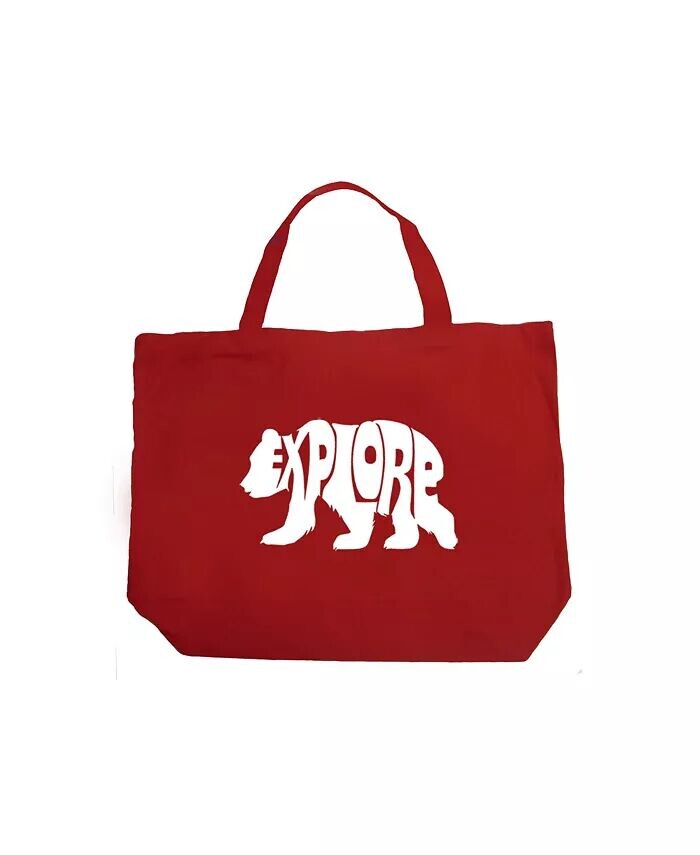 

Изучите — большая большая сумка Word Art La Pop Art, синий